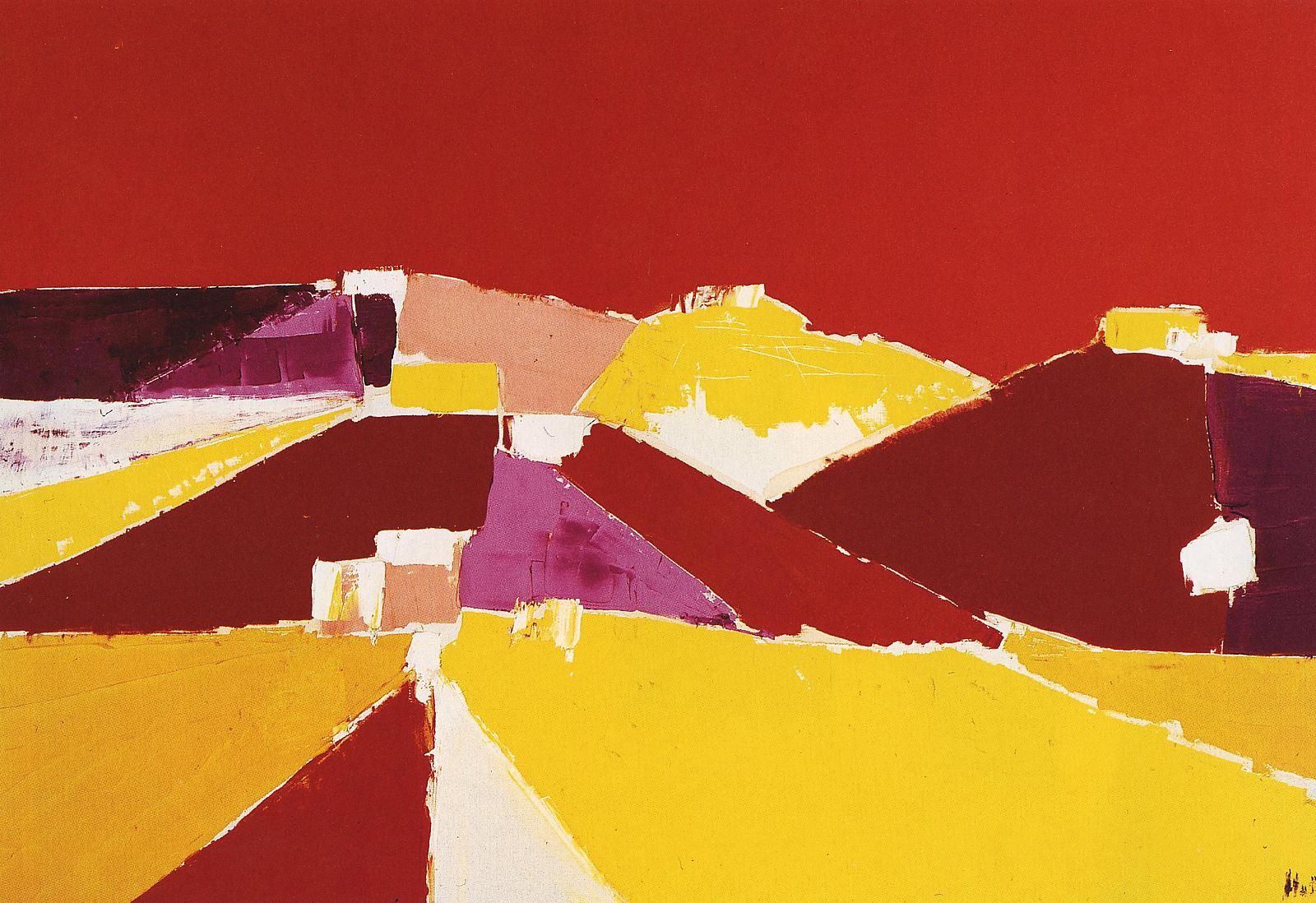 Nicolas de Staël, Agrigente, 1953, oil on canvas, 35 by 51 1/8 inches (courtesy of Mitchell-Innes and Nash)